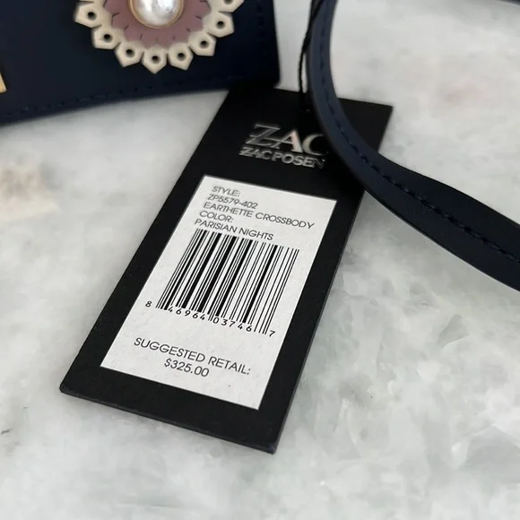 Zac Posen crossbody earthette crossbody NWT Parisian nights color ZP5579-402 - Picture 4 of 10